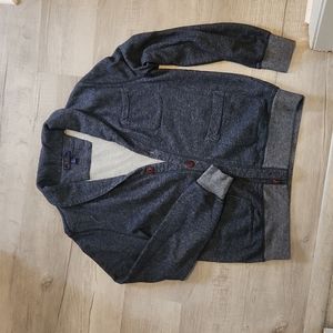 Large blue Wilkens bros men's cardigan